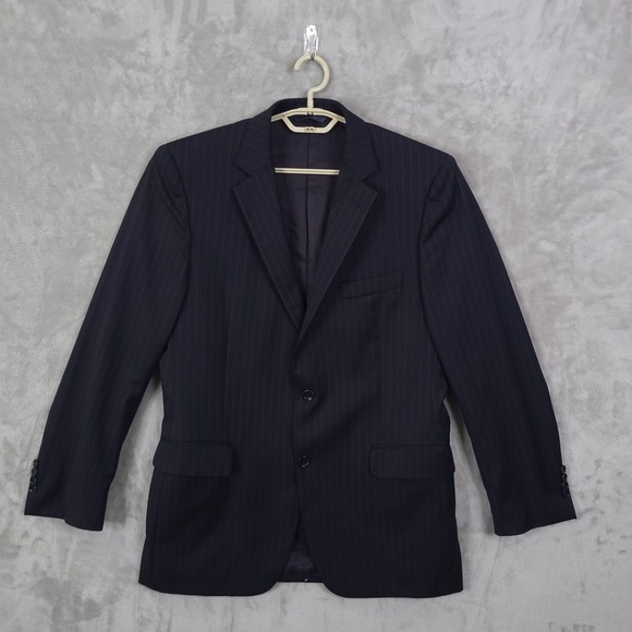 Brooks Brothers Blazer Black 1818 Fitzgerald Wool PinstripedMen's 42L /W36